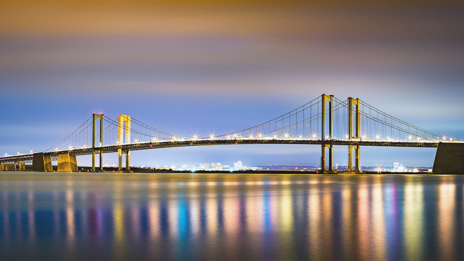 Delaware Memorial Bridge panorama