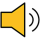 speaker icon yellow